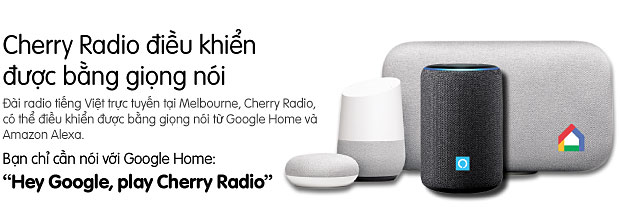 Nghe Cherry Radio qua Google Home - điều khiển bằng giọng nói